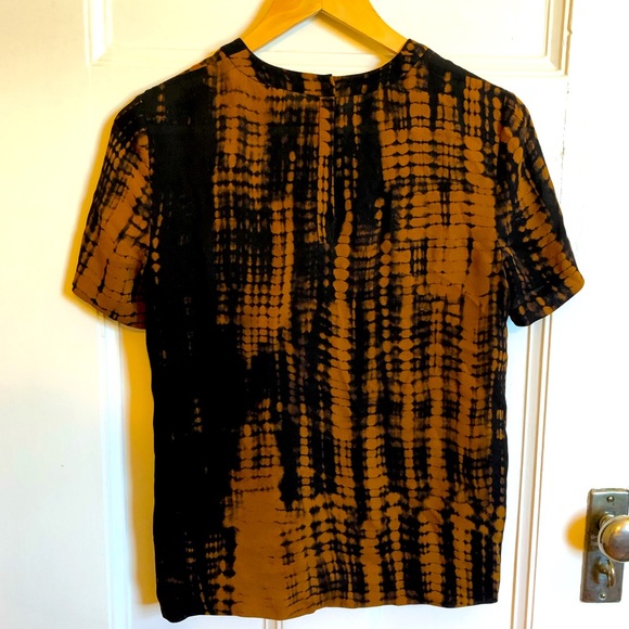 ALC 100% silk black & copper top size 2 - Picture 3 of 8